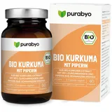 Purabyo Bio Kurkuma Kapseln, 60 er 60,00 St., 18.7 g