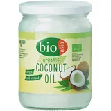 BIOASIA Bio Kokosöl, kaltgepresst, naturbelassen ohne Zusatzstoffe, veganes Fett zum Kochen, Braten & Backen, auch als Naturkosmetik verwendbar, 100 % Bio, 500 ml