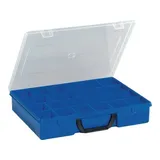 Lockweiler Sortimentskasten Kunststoff B365xT290xH65mm 18 Fächer blau