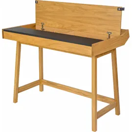WoodMan Schreibtisch Brompton Eiche massiv / Braun