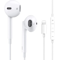 Junwolf In-Ear Kopfhörer für iPhone, Kopfhörer HiFi Audio Stereo, [MFi-Zertifiziert] mit Mikrofon und Lautstärkeregler, kompatibel mit iPhone 12/13 Pro/13 Pro Max/12 Mini/SE/11/X/XS Max/XR/8/7 Plus