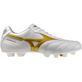 Mizuno Morelia II Elite FG Herren White/Football Gold/Galaxy Silver 41