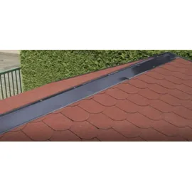 4 Home and Garden Aluminium Firstabdeckung für Satteldächer anthrazit (1 Stück á 2 m)