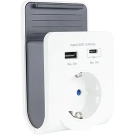 REV Ritter REV USB Ladegerät mit 240V Steck Dose plus USB-A&C 0020770112