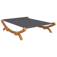 vidaXL Loungebett 165x188,5x46 cm Bugholz Massiv Anthrazit