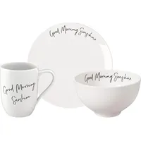 Villeroy & Boch Statement Frühstücks-Set 3-tlg. weiß