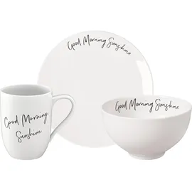 Villeroy & Boch Statement Frühstücks-Set 3-tlg. weiß
