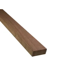 Guyana Teak (Basralocus) Rhombusleisten, 21x60 mm, KD, 15° Schräge, gehobelt, Kanten gerundet