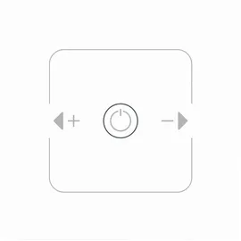 Unitec WIFI Touch Dimmer weiß Glasoptik, Tuya-App, Unterputz