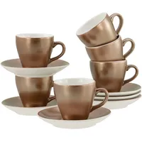 CreaTable Espressotasse CREATABLE "Golden Days Weiß, Espressoset, 12-tlg.", weiß,