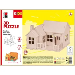 Marabu KiDS 3D Puzzle "Strandhaus", 27 Teile