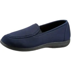 Hausschuh CLASSIC, Damen, Gr. 40, blau (marine), Textil, Schuhe Slipper Hausschuh