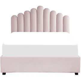 Beliani Bett mit Stauraum Samtstoff Vincennes 140 x 200 cm,