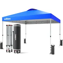 Wiltec Faltpavillon 3 x 3 m Blau