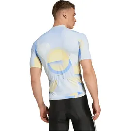 adidas Essentials 3-Streifen Light In Motion Graphic Fahrradtrikot Herren JZ5499 - halo blue XL