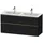 Duravit Waschtischunterschrank 2 Auszüge 128 x 62,5 x 46,2 cm Eiche Schwarz Matt