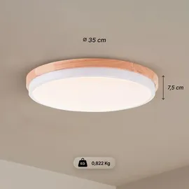 Brilliant Baarlo 1 LED Holz weiß