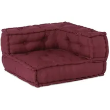 vidaXL Pouf Modular Kastanienbraun 140x70x36 cm Stoff