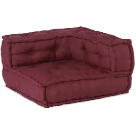 vidaXL Pouf Modular Kastanienbraun 140x70x36 cm Stoff