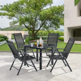 Juskys Milano Set 5-tlg. dunkelgrau