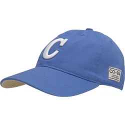 Baseball Cap CHILLOUTS "Ulloa Hat", Damen, blau (steel blau), Denim/Jeans, Baumwolle, unifarben mit Farbeinsatz, casual, Caps, mit C-Stickerei & verstellbarem Sitz