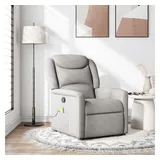 vidaXL Massagesessel Wolkengrau Stoff