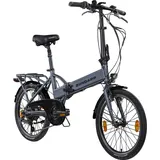 Zündapp E-Bike Faltrad Z101 20 Zoll RH 37cm 6-Gang 270 Wh weiß