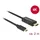 DeLock USB Typ-C Stecker < HDMI Stecker 2 m Schwarz
