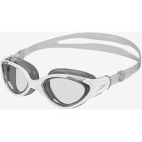 Schwimmbrille Damen klare Gläser - Speedo Biofuse 2.0 weiss/grau, grau, EINHEITSGRÖSSE