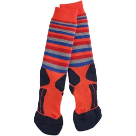 Falke SK2 Stripe Skisocken Kinder 2 Paare Samba/Orange 27-30