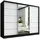 A&J MöbelLand Schiebetürenschrank AURELIA 1 200 x 215 x 59,5 cm Schwarz