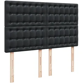 vidaXL Boxspringbett 140 x 200 cm Schwarz