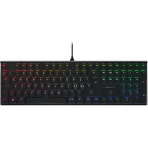 Cherry MX 10.0N RGB, Flache Mechanische Gaming-Tastatur, Pan-Nordisches Layout (QWERTY), Kabelgebunden, Original MX LOW PROFILE RGB SPEED Switches, Schwarz