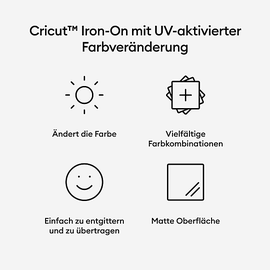 Cricut Iron-On UV Color Change Bügelfolie weiß/blau 30x48cm (2010177)