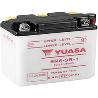 Yuasa 6N6-3B-1 Batterie ohne Säurepack