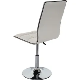 Mendler Esszimmerstuhl HWC-C41 Kunstleder weiß 6er Set