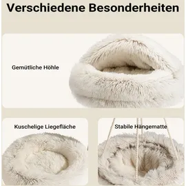 Wiltec Fudajo Kratzbaum 59 x 59 x 169 cm weiß