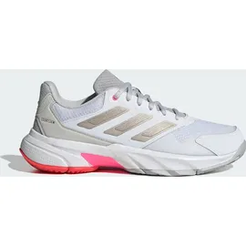 adidas Courtjam Control 3 Cloud White / Iron Metallic / Lucid Red 42    
