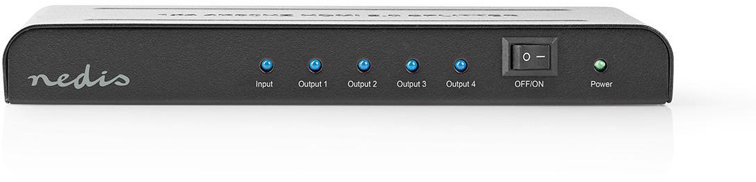 Nedis HDMI Splitter 4-Port HDMITM Eingang 4x HDMI Kabel