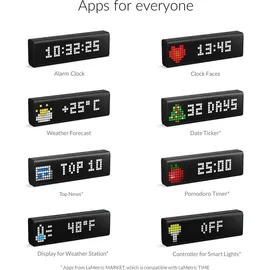 LaMetric Time 37X8 smarte WLAN-Uhr