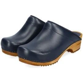 Sanita Comfortwear Clog "Wood-Lotte open, - Blau