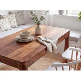 FineBuy Esstisch 120 x 76 x 60 cm braun