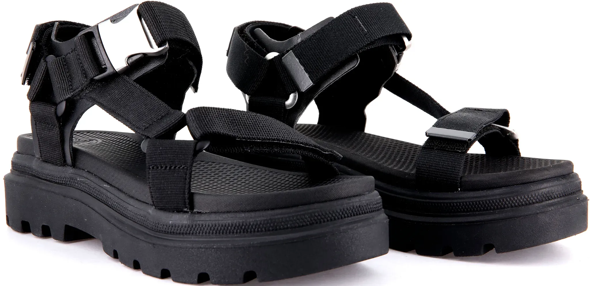 Sandale PALLADIUM "PALLACRUISE STRAP", Gr. 40, schwarz, Textil, Synthetik, sportlich, Schuhe