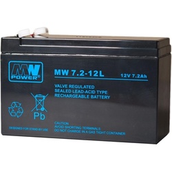 MPL MW POWER MW 7.2-12L USV-Batterie Blei-Säure-Batterie VRLA AGM Wartungsfrei 12 V 7 2 Ah Schwar…, USV Zubehör