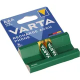 Varta 2x Akku AAA 1,2V 800mAh kompatibel Telefon AEG Eole 1425 1800B 1825