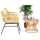 JV Möbel Gartenmöbel Set 2-tlg. Beige