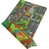 Meubinex City Farm Kinderteppich 100 x 190 cm bunt
