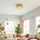 Homcom Boho-Deckenlampe 1 G9 rund beige
