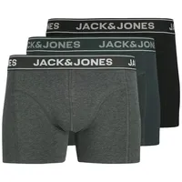 JACK & JONES JACBLACK FRIDAY TRUNKS 3 PACK PLS dunkelgrau melange / schwarz 4XL 3er Pack