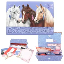 DEPESCHE 12934 Miss Melody Briefpapier in Fächermappe BANDANA